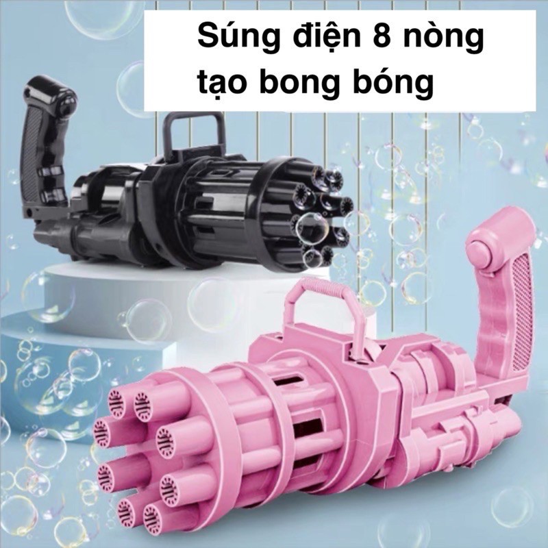 Súng Bắn Bong Bóng Xà Phòng 8 Nòng