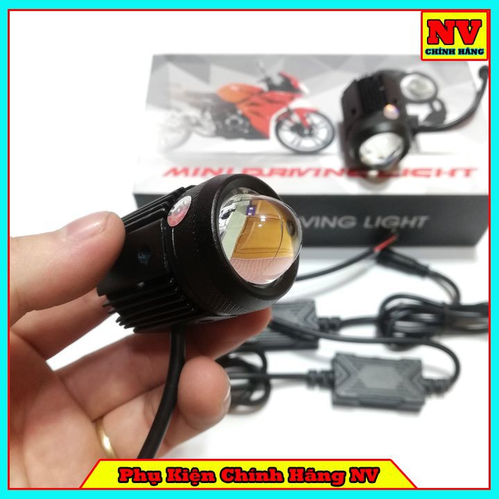 Đèn Trợ Sáng Bi Cầu 2 Chế Độ Siêu Sáng Cos Vàng Pha Trắng - Hàng Loại 1