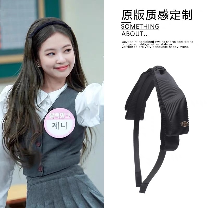 Băng đô nơ trắng viền đen xinh như idol hàn quốc
