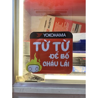 Tem Sticker Decal cảnh báo dán ô tô, xe máy