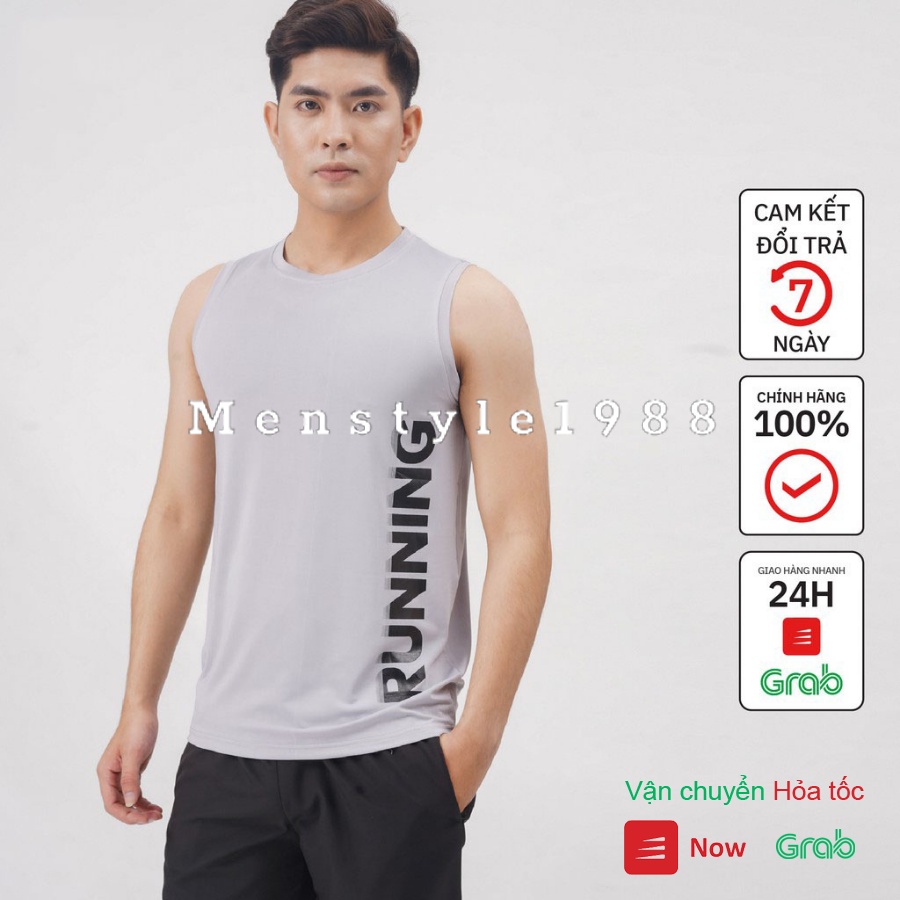 Áo ba lỗ nam Menstyle Áo tanktop sát nách nam RUNNING (BL001)