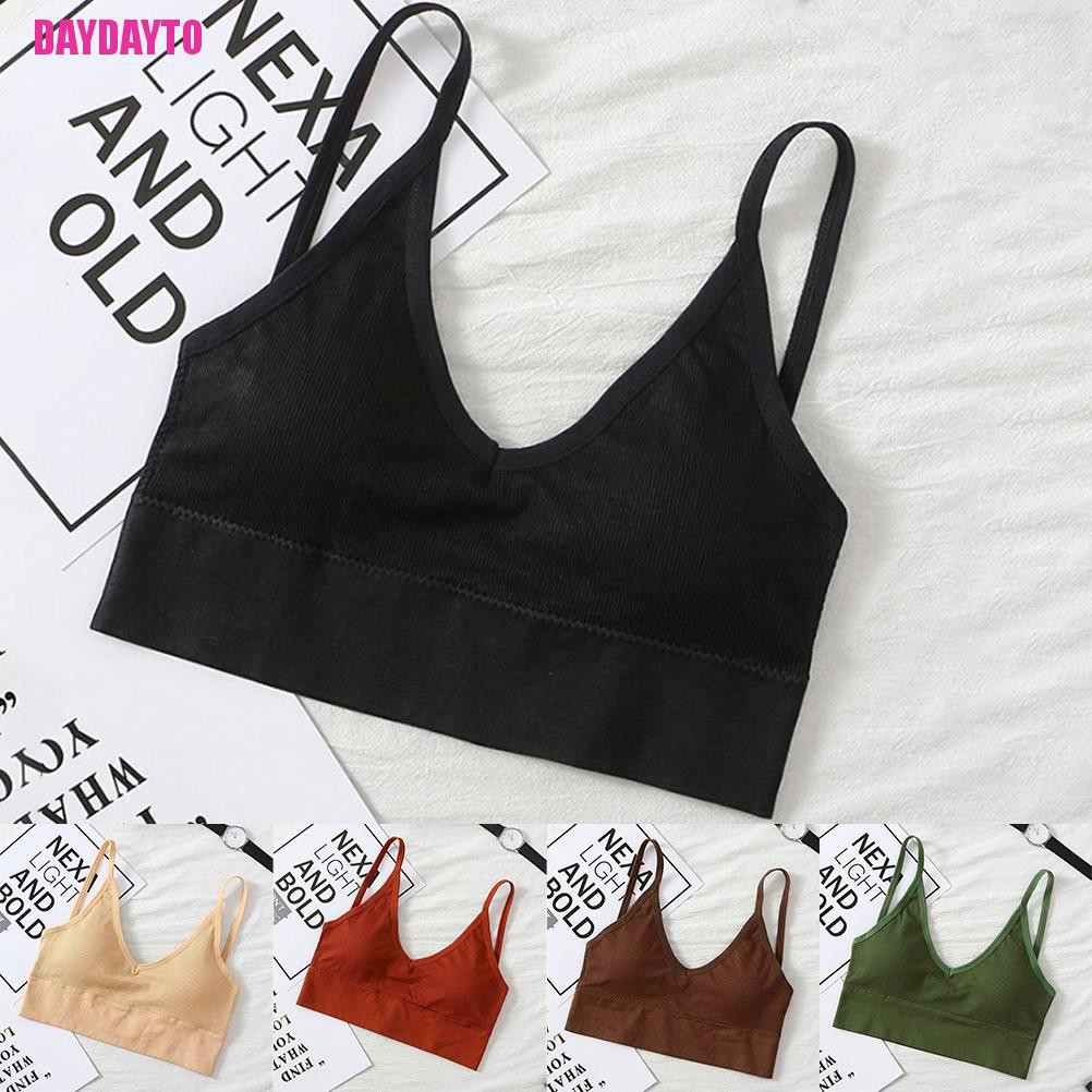 Áo Lót Croptop Có Mút Nâng Ngực Quyến Rũ Cho Nữ
