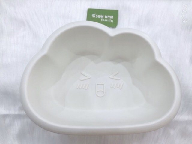 Chậu rửa mặt cho bé hình đám mây, thau nhựa rửa mặt vệ sinh cho trẻ sơ sinh
