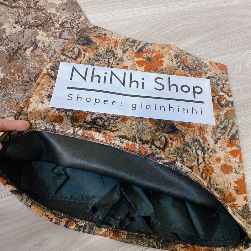 [Mã WASTGO hoàn 10% xu đơn 99k] Chân váy da lộn dáng A có lót quần, Chân váy da lộn cạp cao CV1551 - NhiNhi Shop | BigBuy360 - bigbuy360.vn