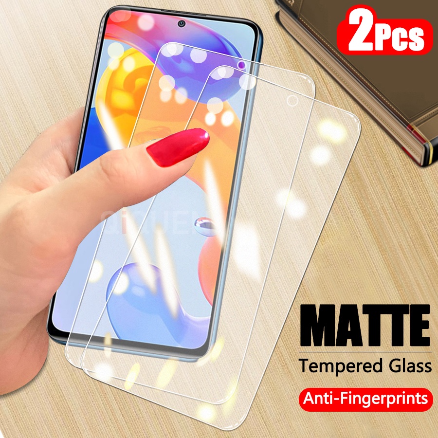 2 miếng Kính Cường Lực Nhám Full Màn Chống Vân Tay Xiaomi Redmi Note 11 Pro 5G 11S