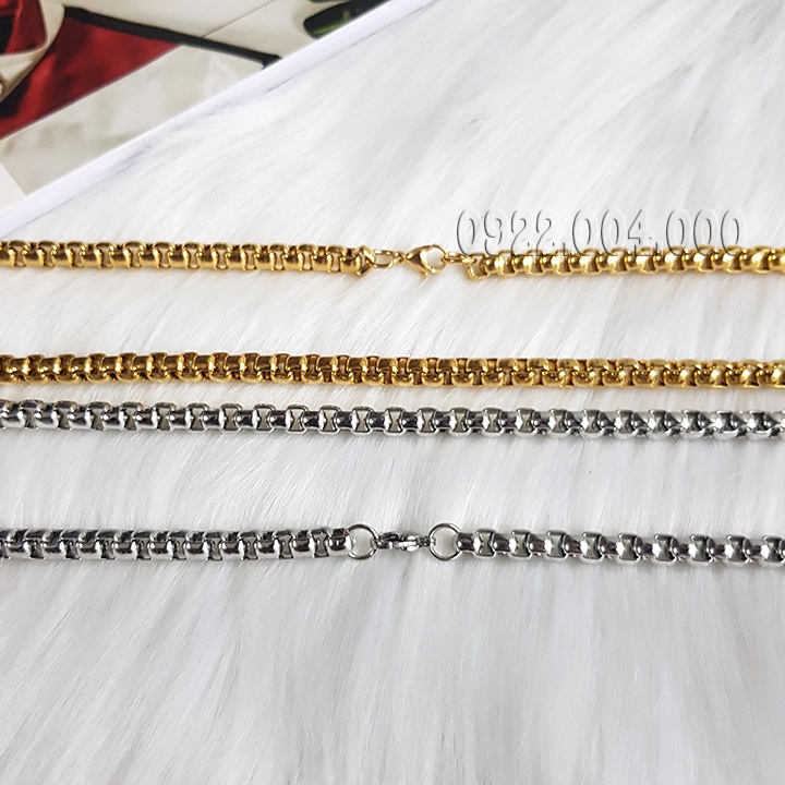 Dây chuyền nam 6mm kiểu đơn giản nam tính