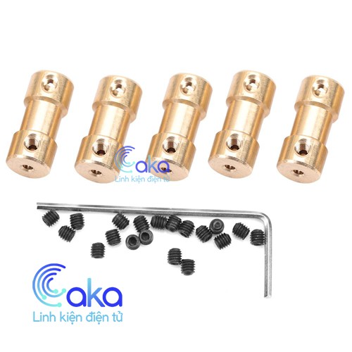 Khớp nối trục sắt mini 2-2 (Đồng)