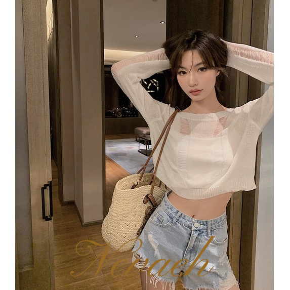 Áo Khoác cardigan Dệt Kim Mỏng Màu Trơn Thời Trang Mùa Thu Hàng Mới Dành Cho Bạn Nữ