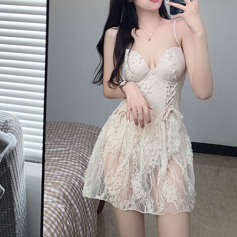 Bộ Đồ Bơi 2 Mảnh Lưng Cao Tay Dài Phối Ren Màu Đen Quyến Rũ Cho Nữbikini đi biển