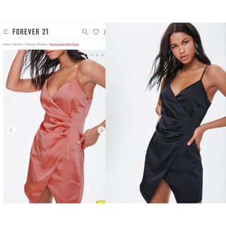 Đầm lụa F21 tà wrap