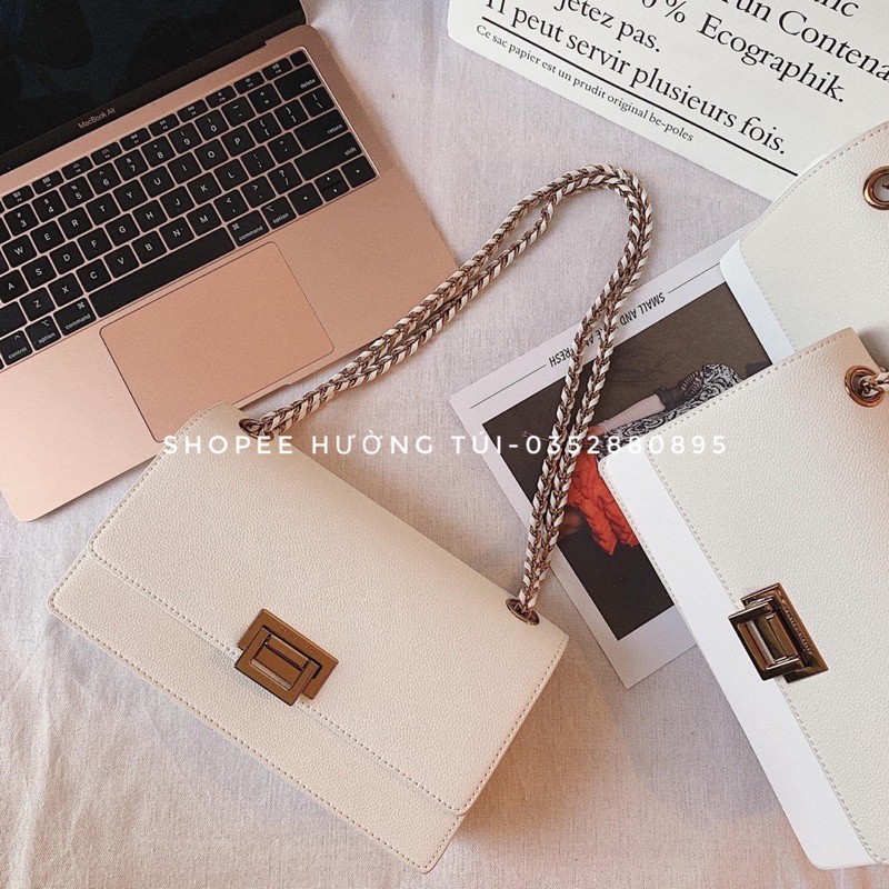 Túi khoá gập da trơn size 22 loại đẹp(không hộp | BigBuy360 - bigbuy360.vn