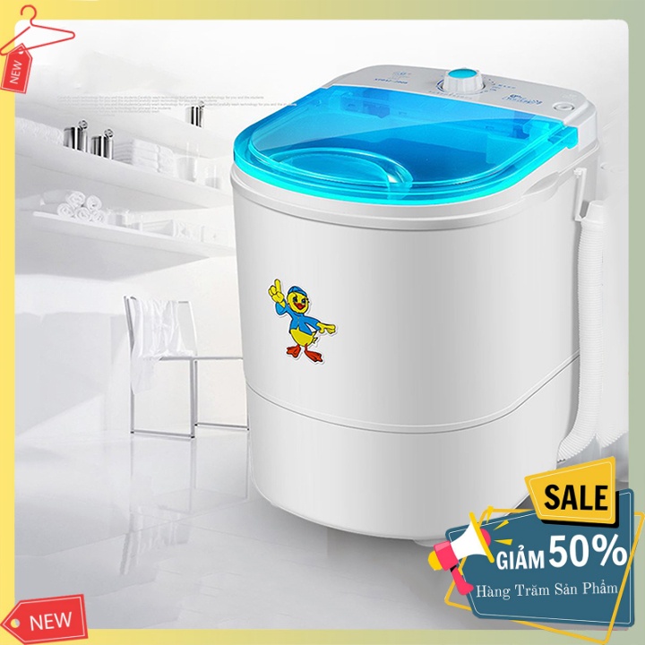 Máy Giặt Mini Tiện Lợi Kèm Lồng Vắt Và Lõi Giặt Giày