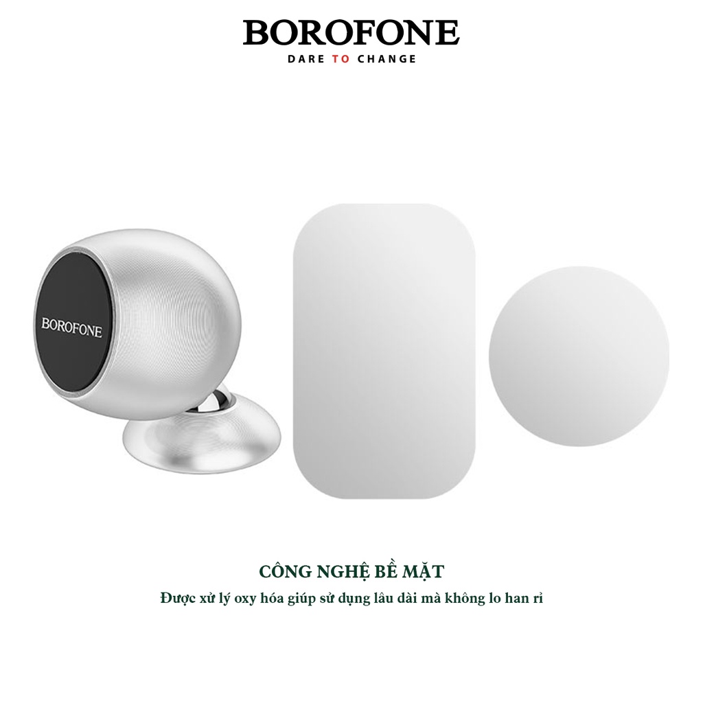 Giá đỡ điện thoại gắn trong xe ô tô BOROFONE BH41 Triumphant xoay 360 độ - AK Mobile
