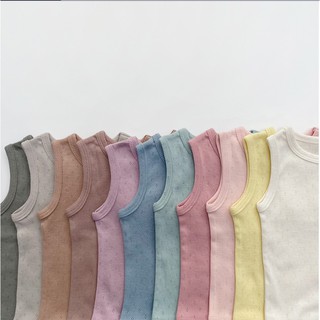 Bộ đồ ba lỗ Dia mặc nhà cho bé Lime & Blue