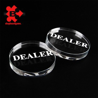 Nút Dealer acrylic trong suốt cao cấp