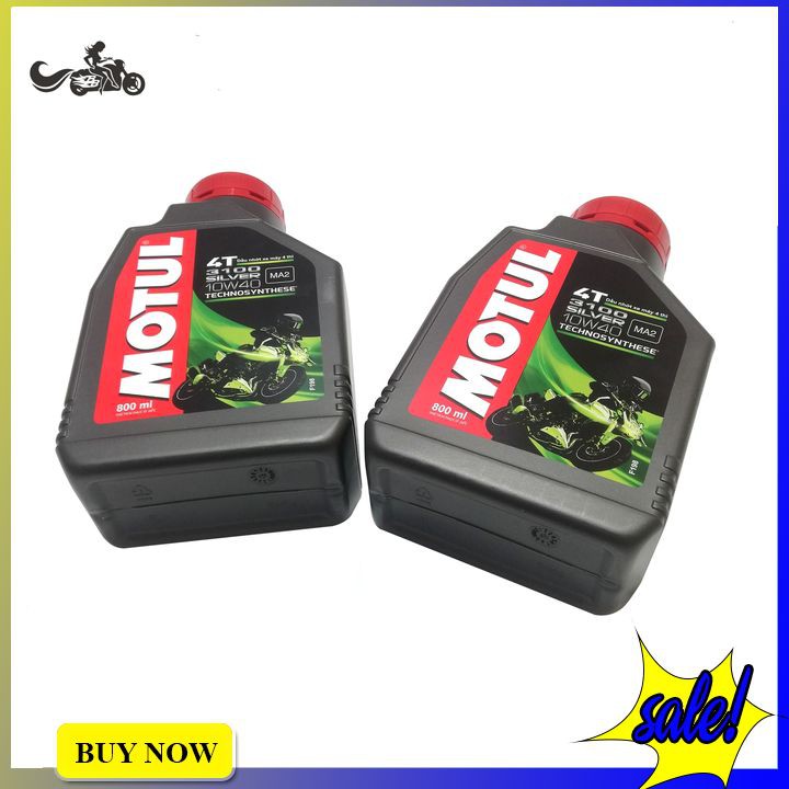 Dầu nhớt Motul SILVER 4T 3100 10W40 0.8L cho dòng xe số phổ thông - Phân phối chính hãng