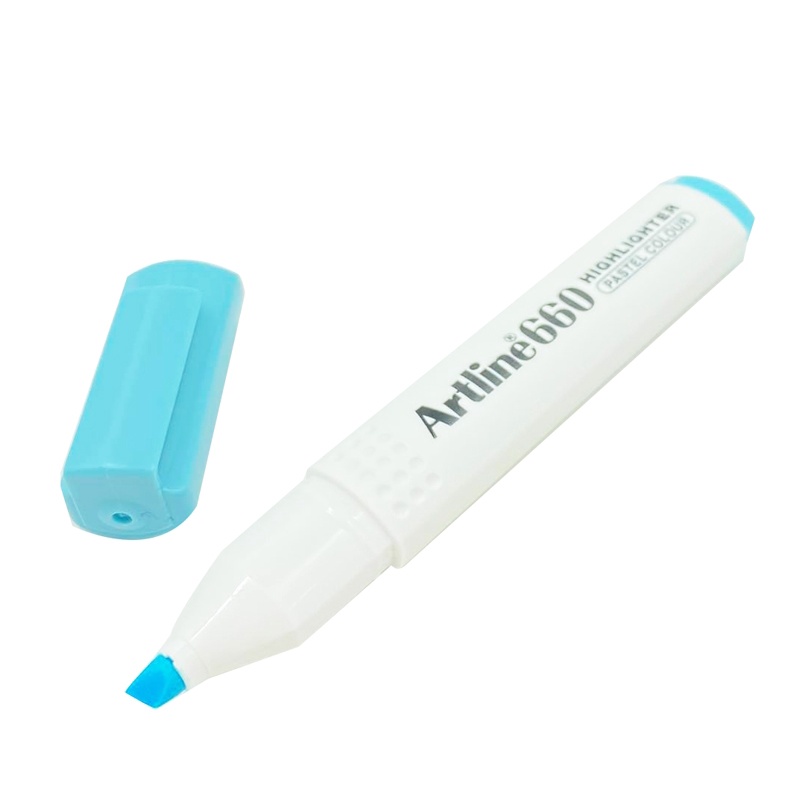 Bút Dạ Quang Pastel Artline EK-660 1.0-4.0mm - Xanh Da Trời