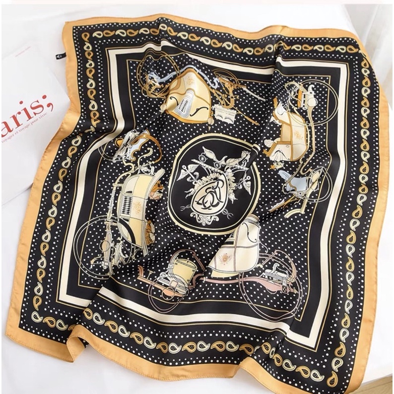 KHĂN LỤA VUÔNG QUẤN ÁO SIZE 70x70cm - Maben