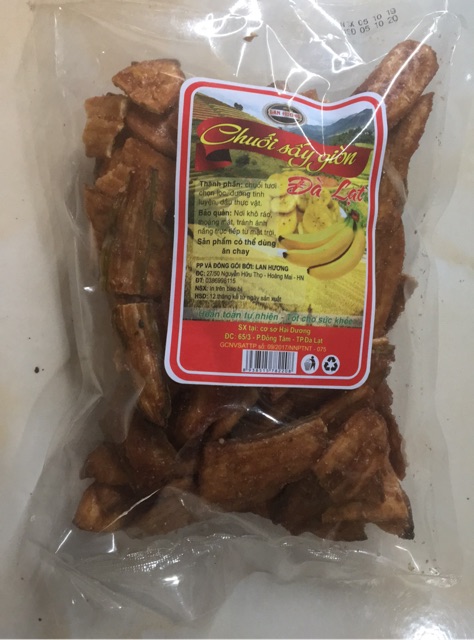 Chuối sấy giòn 500g