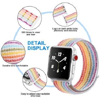 Dây Đeo Nylon Cho Đồng Hồ Thông Minh AW Iwatch SR 7/6/SE/5/4/3/2/1 Size 38-40-41-42-44-45mm