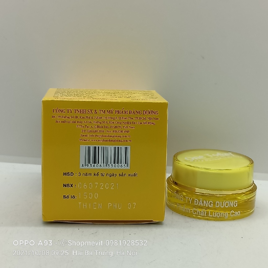Kem ngừa nám cao cấp One today vip lọ 15g