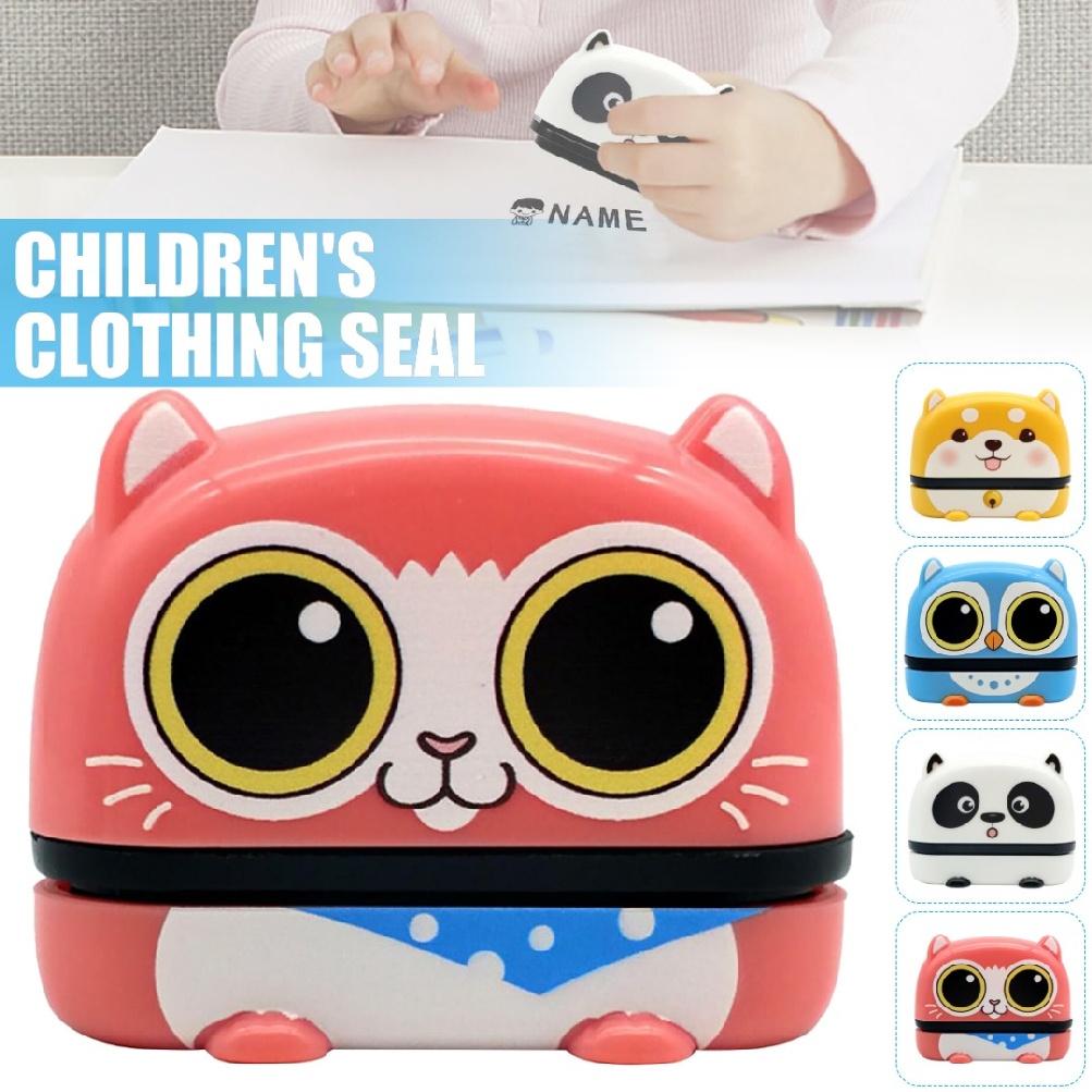 Crazyi Clothing Name Stamp For Kids Clothes Stamper Book Schoolbag DIY Labeling