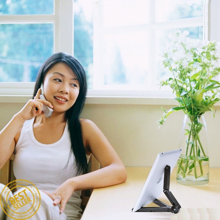 Giá Đỡ Điện Thoại Máy Tính Bảng Rảnh Tay Tam Giác Gấp Gọn Nhiều Màu Kệ Để Bàn Kê - Minh An Saigon