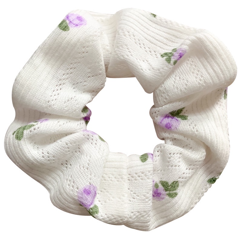 Dây Buộc Tóc Bằng Vải Cotton Mềm Cỡ Lớn In Họa Tiết Chú Heo Dễ Thương