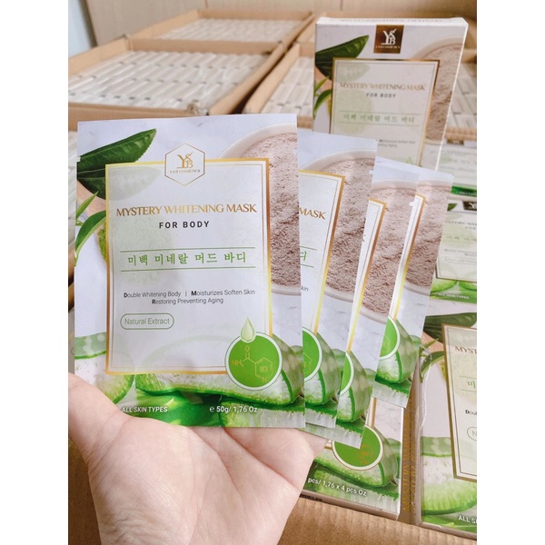 KEM Ủ TRẮNG BODY BÙN KHOÁNG MYSTERY WHITENING MASK (hàng chính hãng )