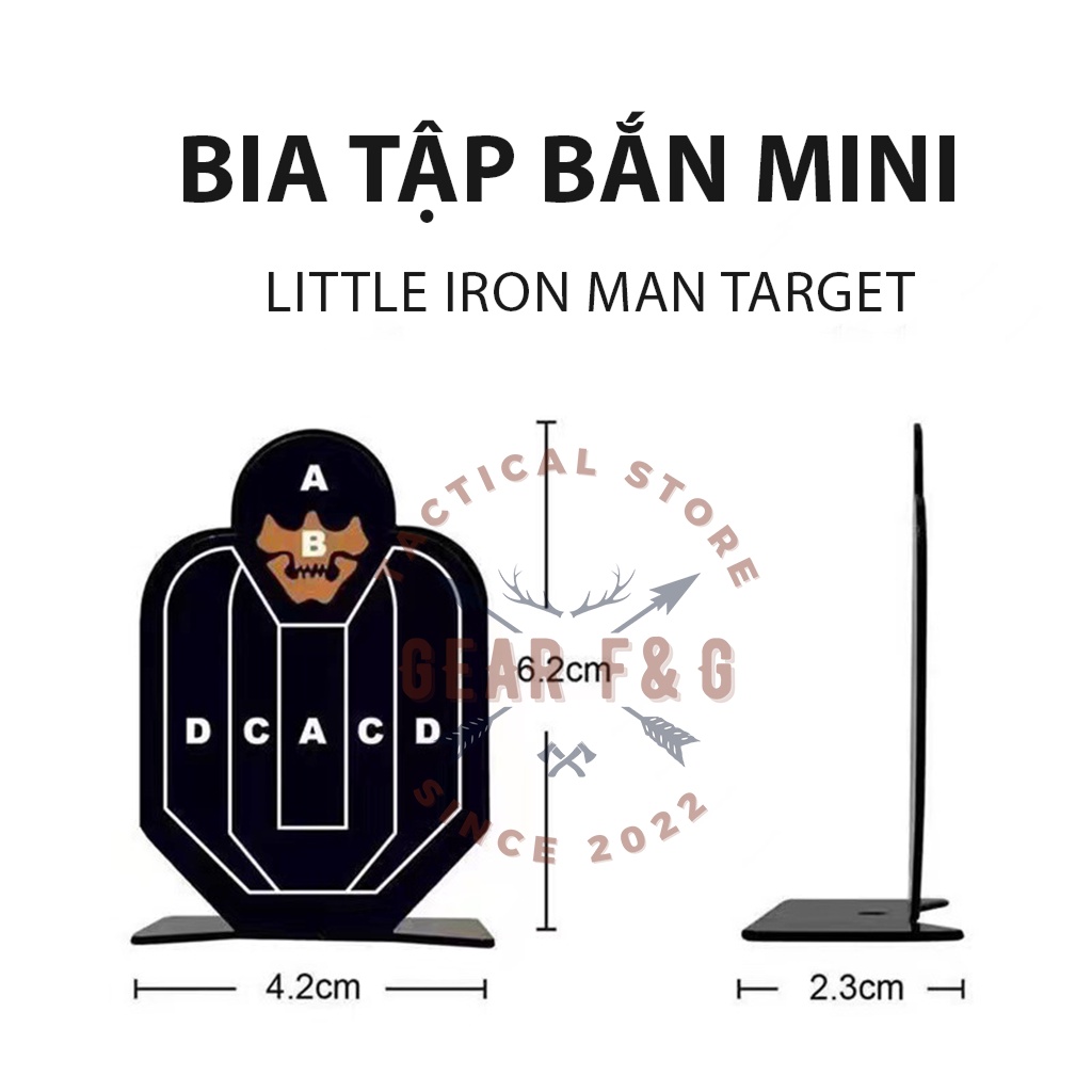 Bia Tập Bắn Kim Loại Mini - Bia Tập Slingshot - Mục Tiêu Luyện Tập Mã 9032