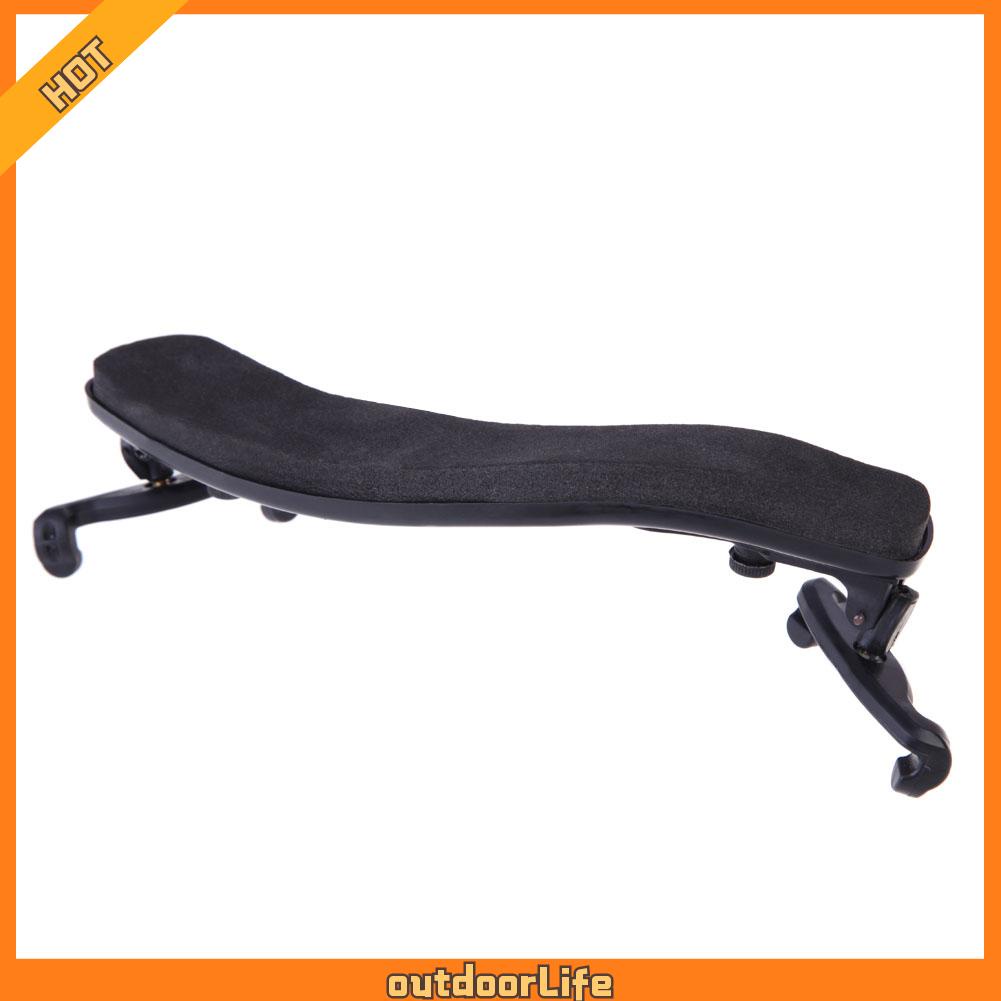 ❤Outdoorlife❤High Quality Mini Violin Shoulder Rest Fully Adjustable Black Support for Violin 3/4 4/4 1/2✿