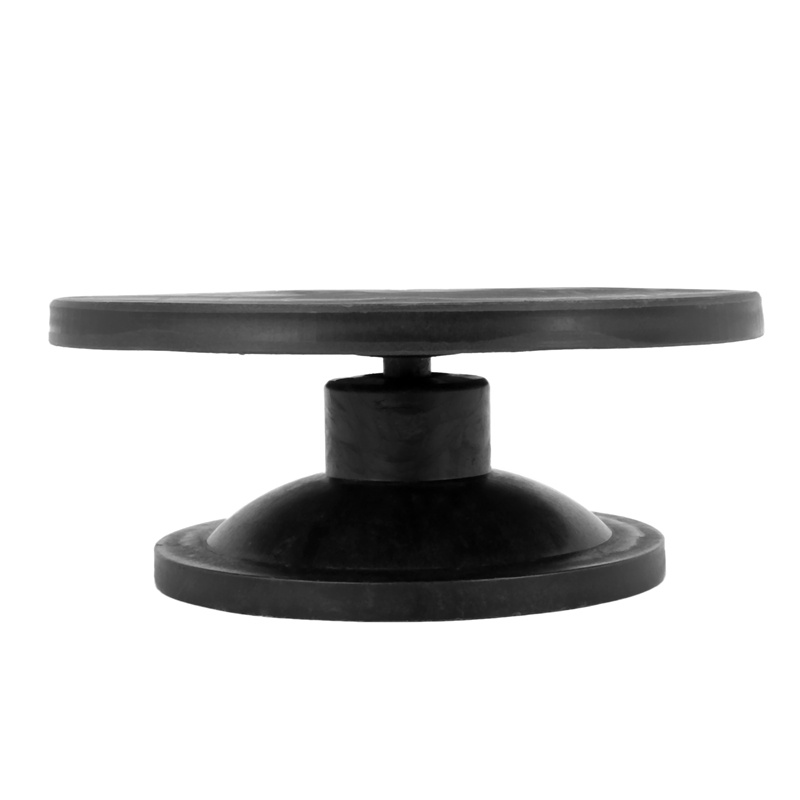 Nền tảng mô hình bánh xe gốm 30Cm Điêu khắc Mô hình bàn xoay Làm công cụ điêu khắc bằng đất sét Hình tròn Quay đĩa Dụng cụ làm gốm Màu đen