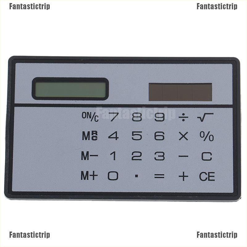 Fantastictrip Mini Calculator Credit Card Size Stealth School Cheating Pocket Size 8 Digit