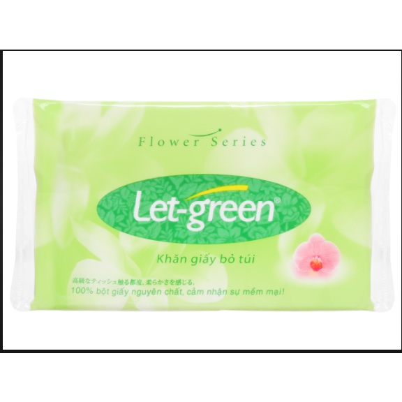 Khăn giấy bỏ túi Let-green(10 túi 2 lớp)