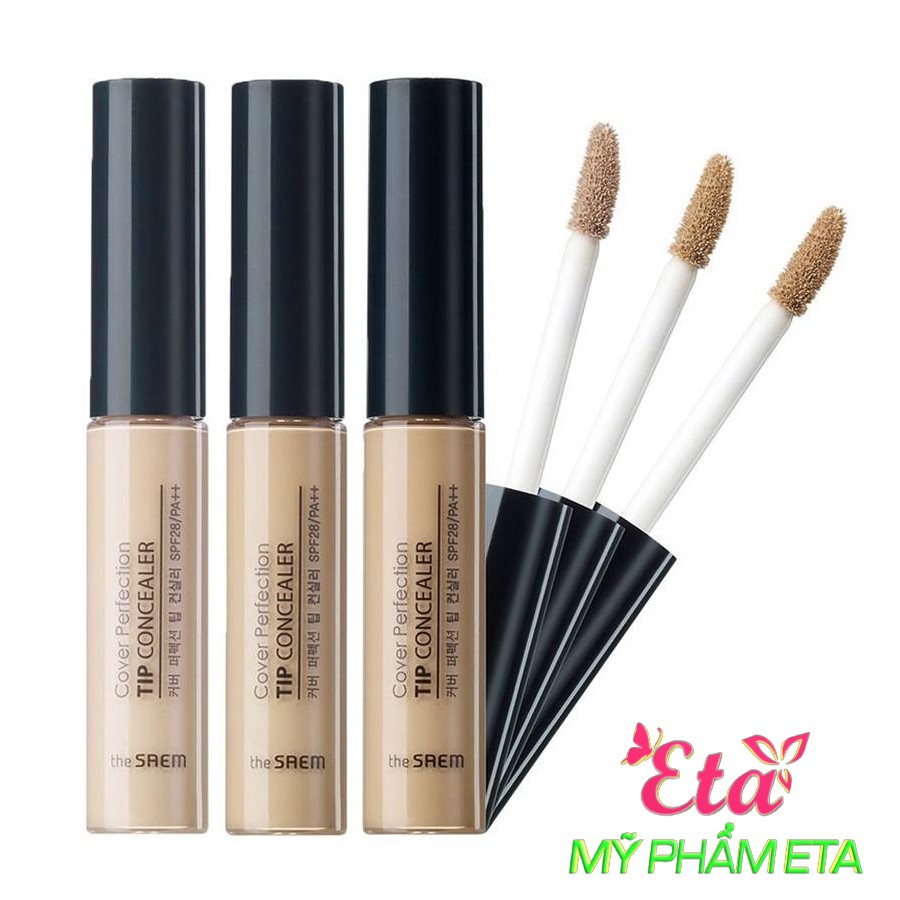 Kem che khuyết điểm The Saem Cover Perfection Tip Concealer Spf28 PA++ độ che phủ cao lâu trôi | BigBuy360 - bigbuy360.vn