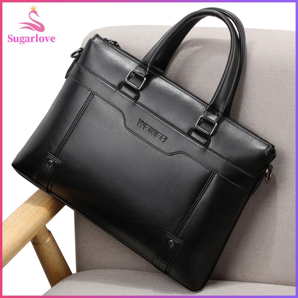 Beautiful ❤SG Business Casual Men Briefcase Crossbody Laptop Bag Travel Leather Handbag