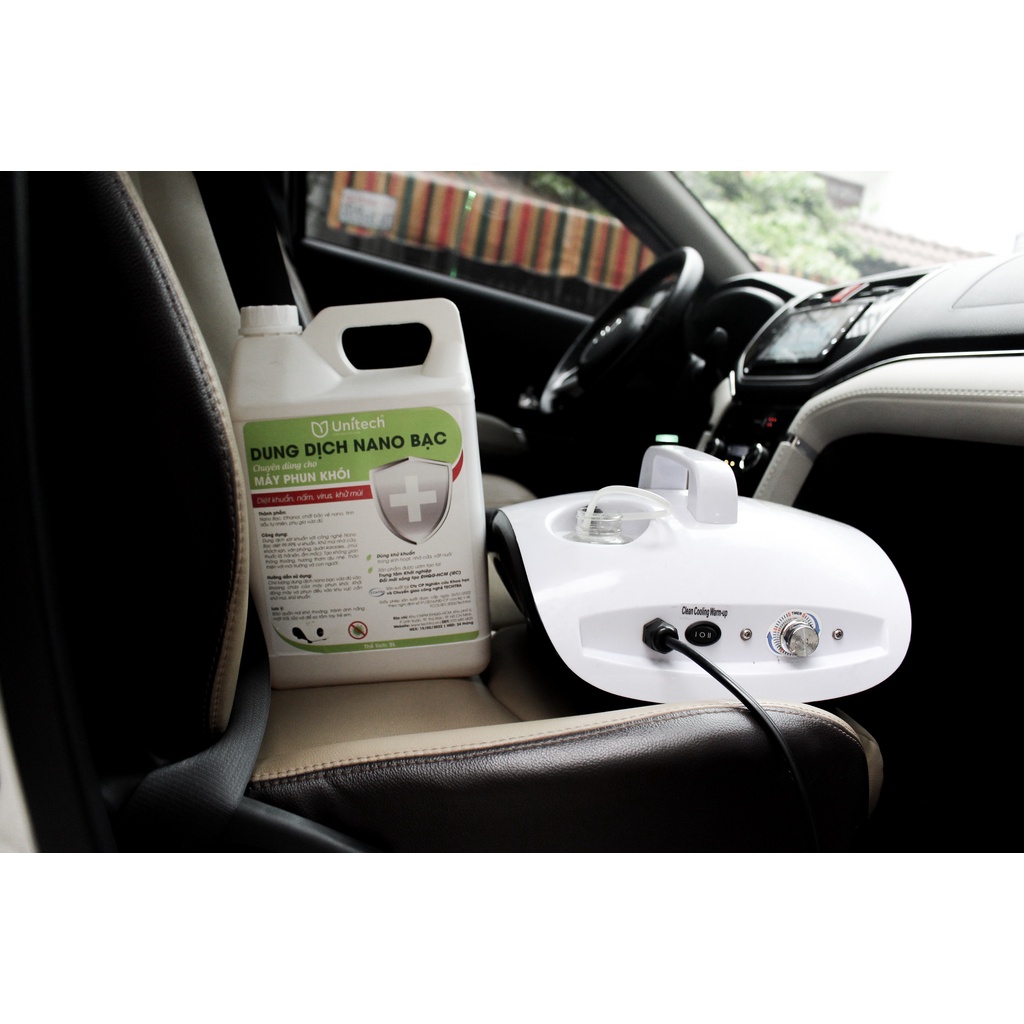 DUNG DỊCH NANO BẠC DIỆT KHUẨN CHUYÊN DỤNG CHO MÁY TẠO KHÓI - Khử mùi ô tô, nhà cửa, nội thất