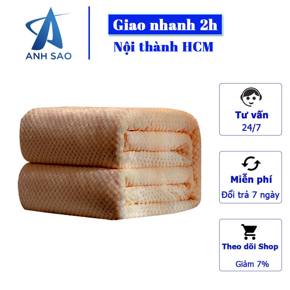 Mền lông cừu Thái Lan cao cấp Ánh Sao 1m7 x 2m - Vân Hạt Bắp/ ziczac