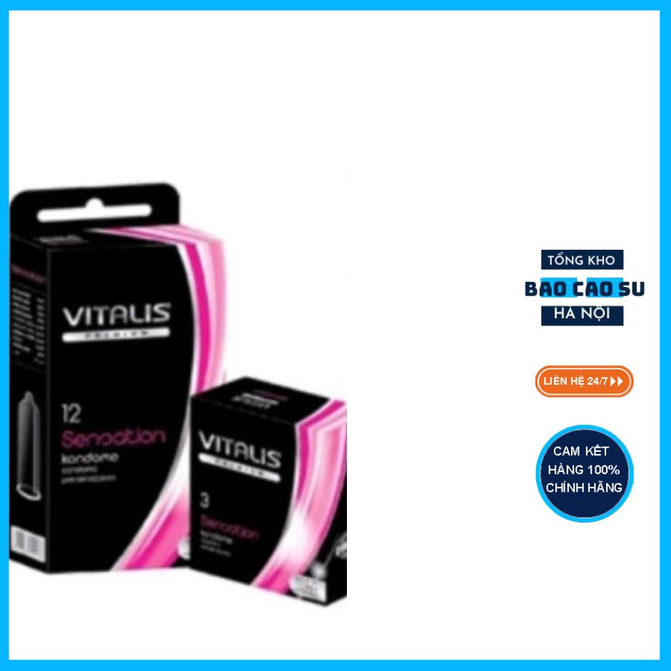 Bao cao su siêu mỏng Vitalis chính hãng Đức (Siêu Sale) nhiều gel tăng khoái cảm kéo dài thời gian quan hệ