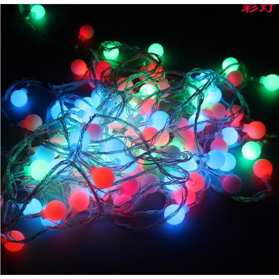 Dây Đèn Nháy Chớp Trang Trí LED Hình Bi Tròn Rất Đẹp Nha Cả Nhà (Nhiều Màu)