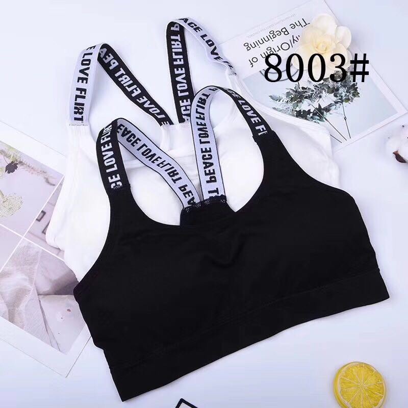 Áo bra tập, áo tập gym, yoga, thể thao cotton dây chữ cá tính có đệm ngực 8823 5403