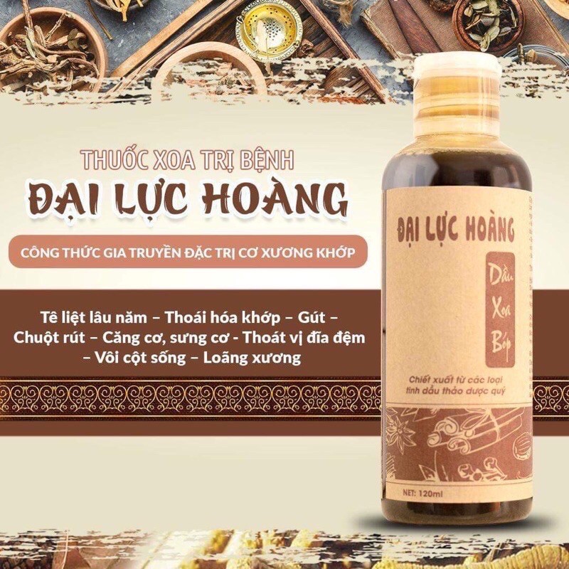 ĐẠI LỰC HOÀNG- DẦU XOA BÓP- dung tích 200ml