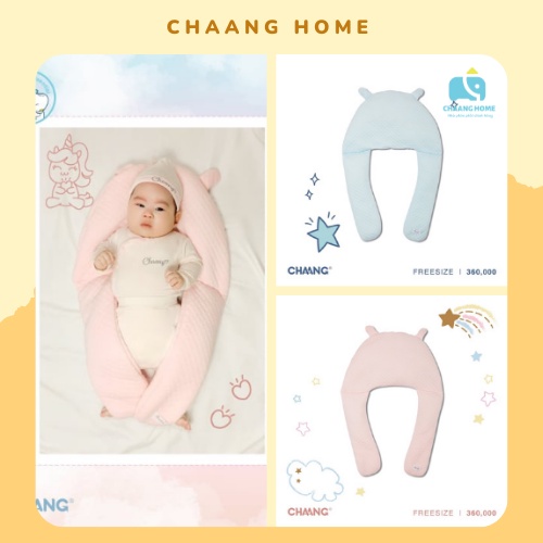 Chaang bộ gối cho bé sơ sinh Cuddlene