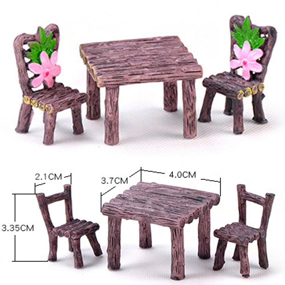 Set 3 Bàn Ghế Trang Trí Nhà Búp Bê DIY Mới