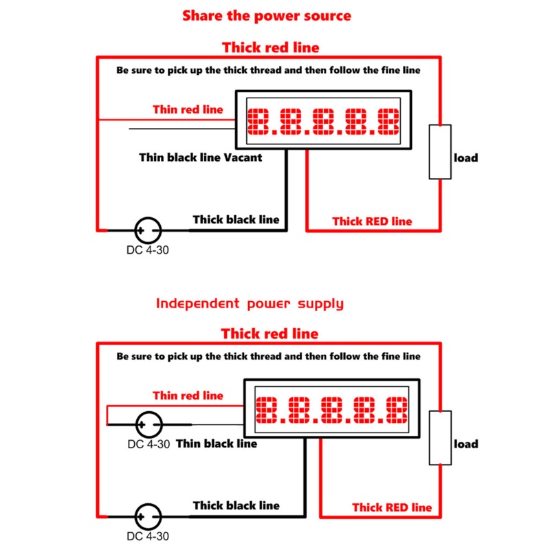Đồng Hồ Đo Điện Áp Kỹ Thuật Số Màn Hình LED DC Chuyên Dụng Chất Lượng Cao