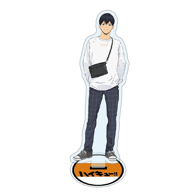 Mô hình nhân vật anime Haikyuu Hinata Shoyo Tobio Kageyama có giá đỡ bằng acrylic