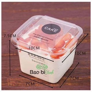 Hộp Vuông Pet Đựng Mouse, Tiramisu, Pudding