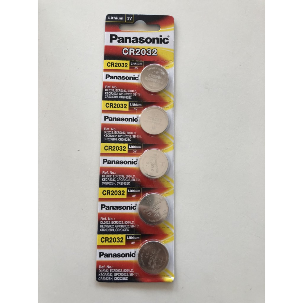 Pin nút Panasonic mã số CR2032 5 viên