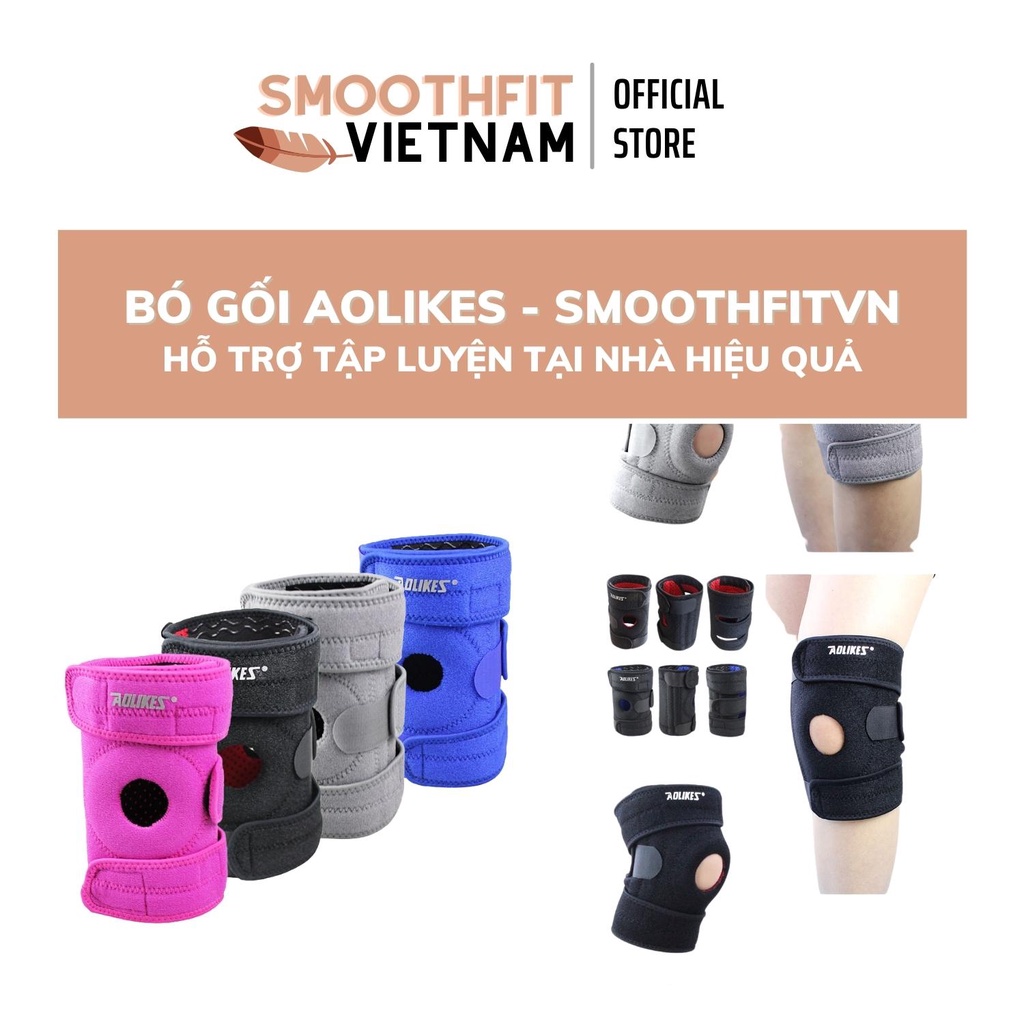 Băng Bảo Vệ Gối Silicon Aolikes - Bảo Vệ Khớp Gối Tập Luyện SmoothFitVN .