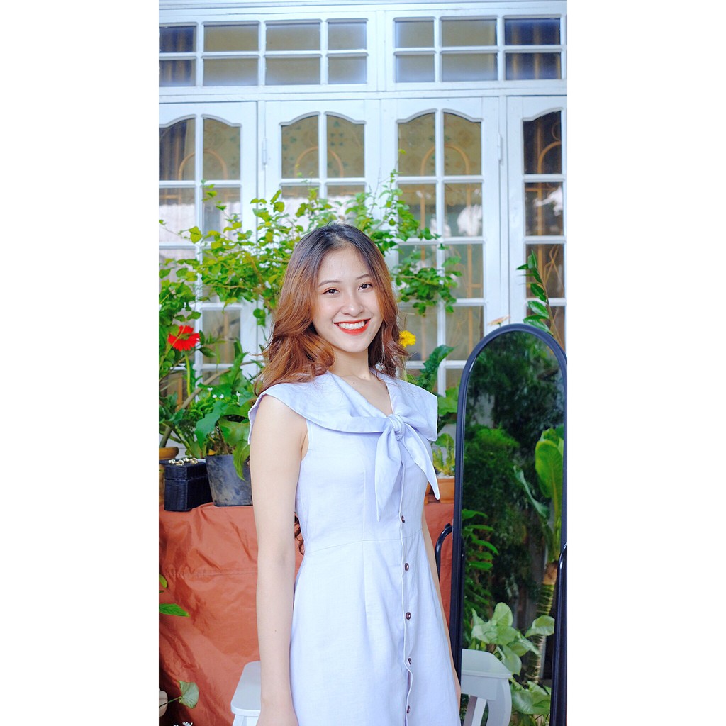 Đầm thủy thủ xanh nhạt